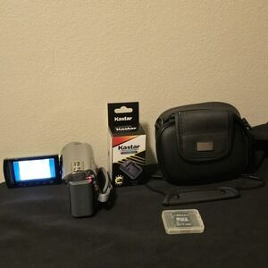 JVC‎ Everio GZ-MG335HU Hybrid 30GB HDD 35x Optical Camcorder Tested Works Bundle